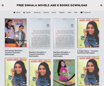 Freesinhalanovels.com(Free Sinhala Novels and E books Download) Screenshot