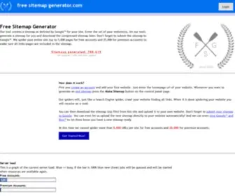 Freesitemapgenerator.com(Free Sitemap Generator) Screenshot