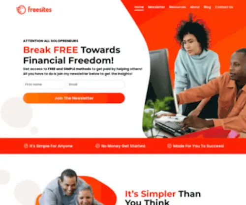 Freesites.com(Freesites) Screenshot