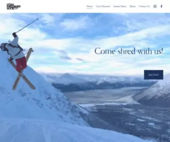 Freeskiersociety.com(Utah Freeskier Society) Screenshot