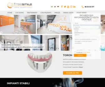 Freesmile.com(Freesmile Cliniche Odontoiatriche Roma) Screenshot