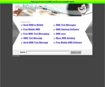 Freesms.com(The Leading Free SMS Site on the Net) Screenshot