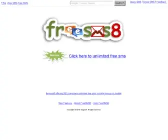 Freesms8.in(Free SMS to India) Screenshot
