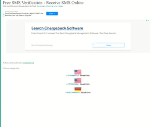 Freesmsverification.com(Receive SMS Online Free) Screenshot