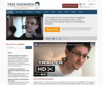 Freesnowden.is(Courage Snowden) Screenshot