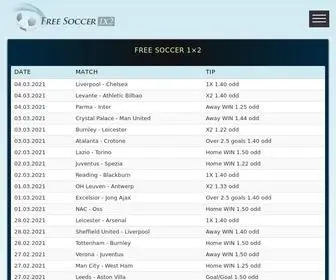 Freesoccer1X2.com(Free Soccer 1×2) Screenshot