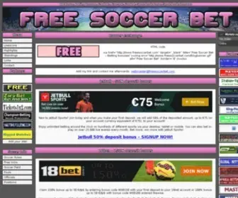 Freesoccerbet.com(Bonuses) Screenshot