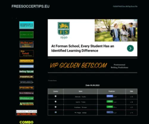 Freesoccertips.eu Screenshot