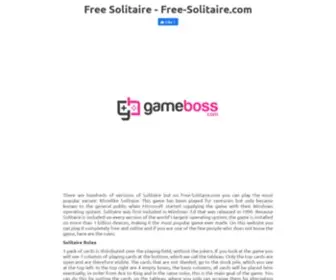 Freesolitaire.com(Free Solitaire) Screenshot