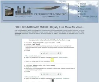 Freesoundtrackmusic.com(Royalty Free Music For Video) Screenshot