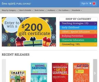 Freespirit.com(Free Spirit Publishing) Screenshot
