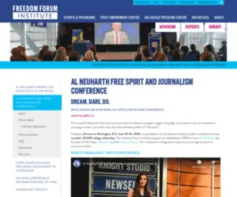 Freespirit.org(Dream. Dare. Do. The 2021 Al Neuharth Free Spirit and Journalism Conference) Screenshot
