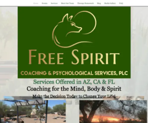 Freespiritcoaching.org(Free Spirit Coaching & Psychological Services) Screenshot