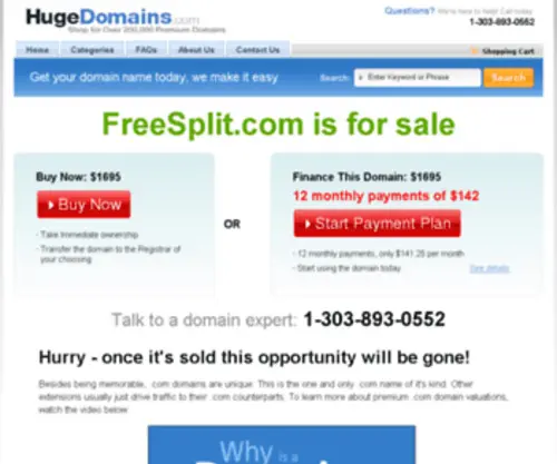 Freesplit.com(Shop for over 300) Screenshot