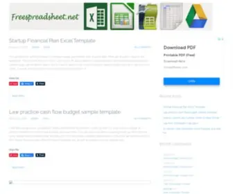 Freespreadsheet.net(Free spreadsheet) Screenshot