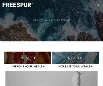 Freespur.com(HEALTH WEALTH FREEDOM) Screenshot