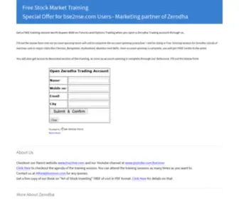 Freestocktraining.in(WebSite Disabled) Screenshot