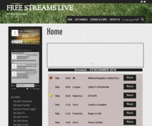 Freestreams-Live.com(Freestreams Live) Screenshot
