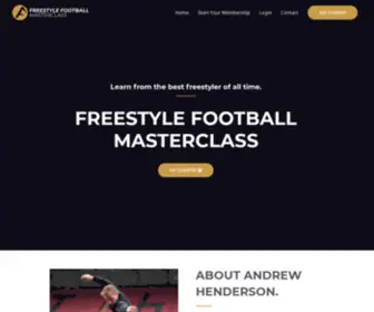 Freestylefootballmasterclass.com(By andrew henderson) Screenshot