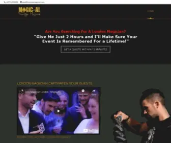 Freestylemagician.com(Magician London) Screenshot