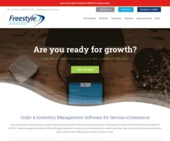Freestylesolutions.com(Freestyle's order & inventory management software) Screenshot