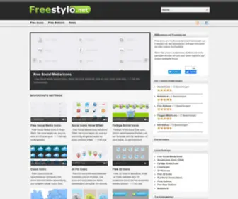 Freestylo.net(Free Icons und Buttons zum kostenlosen Download) Screenshot