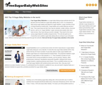 Freesugarbabywebsites.com(Top 10 Sugar Baby Websites in 2021) Screenshot