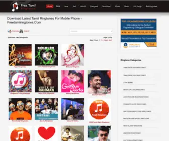 Freetamilringtones.com(Tamil Ringtone) Screenshot