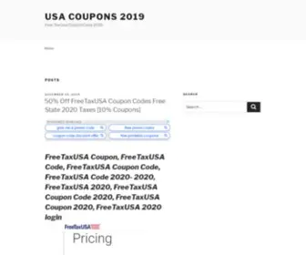 Freetaxusacoupon.com(Free Promo Code 2020) Screenshot