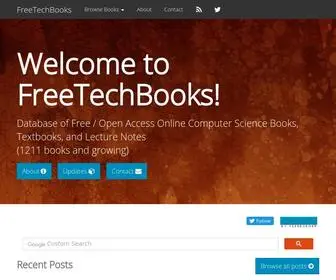 Freetechbooks.com(Database of Free Online Computer Science and Programming Books) Screenshot