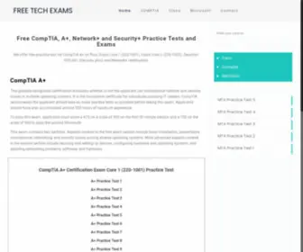 Freetechexams.com(We offer free practice tests for CompTIA A+ (A Plus) Exam Core 1 (220) Screenshot