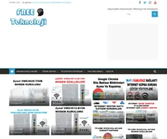 Freeteknoloji.com(Ana Sayfa) Screenshot