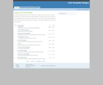 Freetemplatedesigns.com(Free Template Designs) Screenshot