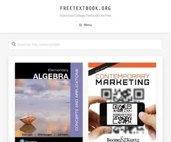 Freetextbook.org(Recent eTextbooks) Screenshot