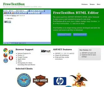 Freetextbox.com(ASP.NET Rich HTML editor) Screenshot