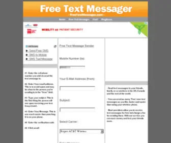 Freetextmessager.com(Text message) Screenshot