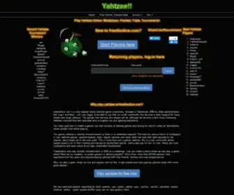 Freethedice.com(Yahtzee Game) Screenshot