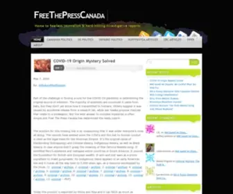 Freethepresscanada.org(Home to fearless journalism & hard) Screenshot