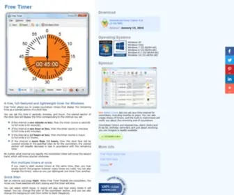 Freetimersoftware.com(Free Timer for Windows) Screenshot