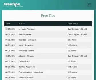 Freetips.online Screenshot