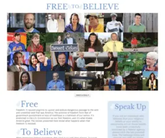 Freetobelieve.com(Free to Believe) Screenshot