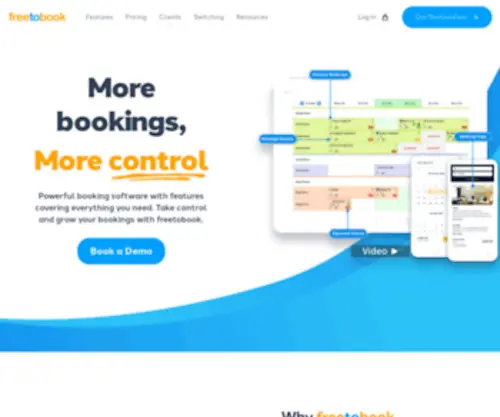 Freetobook.com(Online booking system) Screenshot