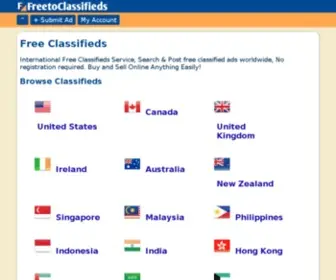 Freetoclassifieds.com(Web Hosting from Just Host. Professional Web hosting services with free domain name) Screenshot