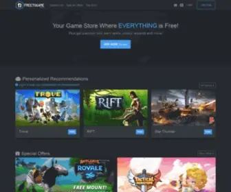 Freetogame.com(Free-to-play) Screenshot