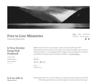 Freetoliveministries.org(Free to Live Ministries) Screenshot