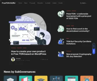 Freeton.guru(The most technologically advanced online magazine in Free TON) Screenshot