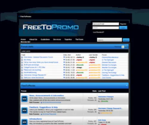 Freetopromo.co.uk(Freetopromo) Screenshot