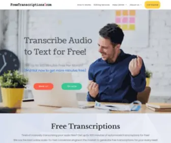 Freetranscriptions.com(Free Transcriptions) Screenshot