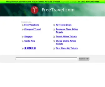 Freetravel.com(The Leading Travel Site on the Net) Screenshot