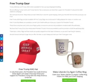 Freetrumpgear.com(Free Trump gear) Screenshot